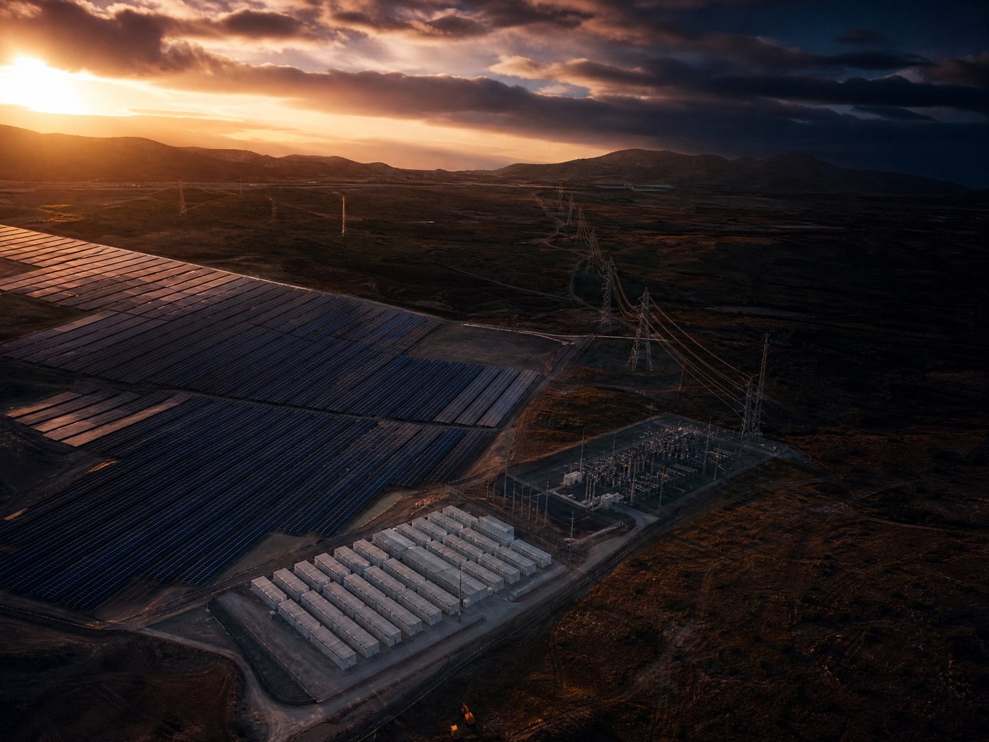 Integrated solar, storage and grid infrastructure