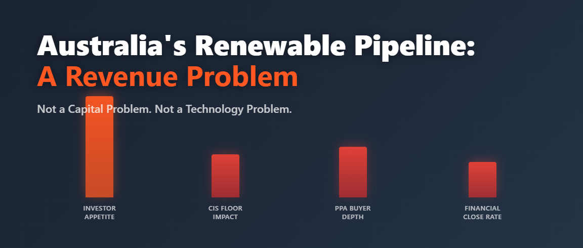 Why Australia’s Renewable Build Is Stalling: A Technical Examination of Revenue, Risk and Reality